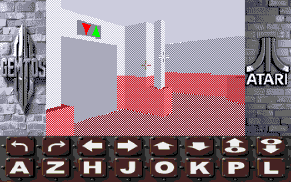 3-D Construction Kit Exploration atari screenshot